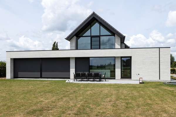 Einfamilienhaus H6 mit Klinker 118-109-ModF grau weiß nuanciert