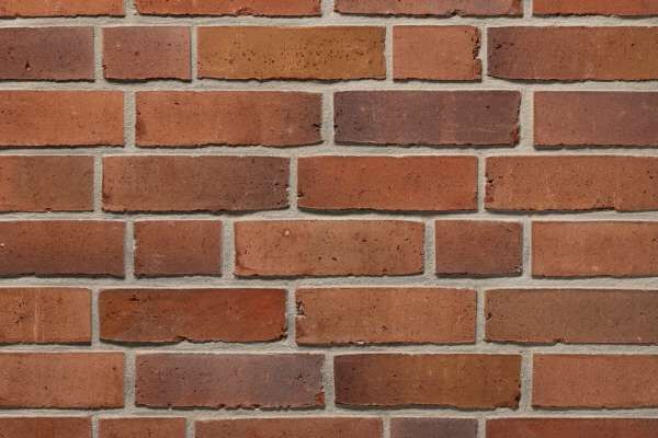 Wasserstrich-Klinker / Verblender BK-103-252-NF (Normalformat-Klinkerstein (NF)) rot orange bunt