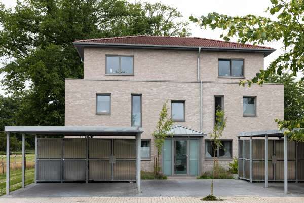 Mehrfamilienhaus H19 mit Klinker 101-139-NF beige - grau