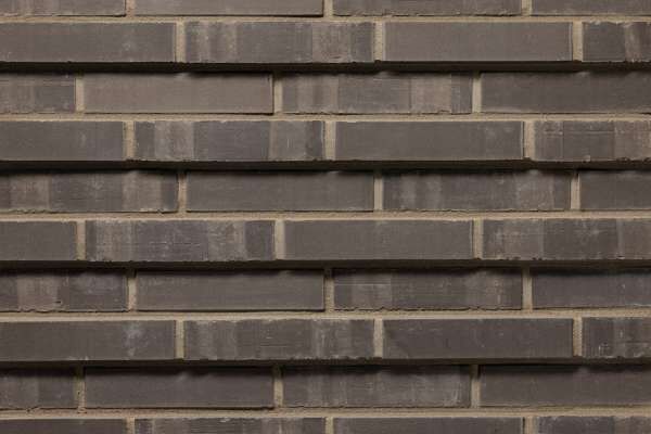 Strangpress-Klinker / Verblender BK-119-118-DF (Dünnformat-Klinkerstein (DF)) anthrazit bunt