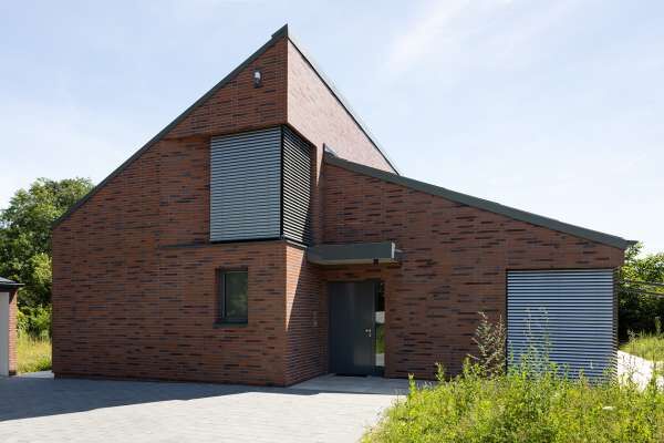 Einfamilienhaus H1 mit Klinkerriemchen R-103-810-ModF rot