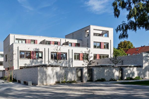 Mehrfamilienhaus H1 mit Klinker 106-127-NF weiß nuanciert