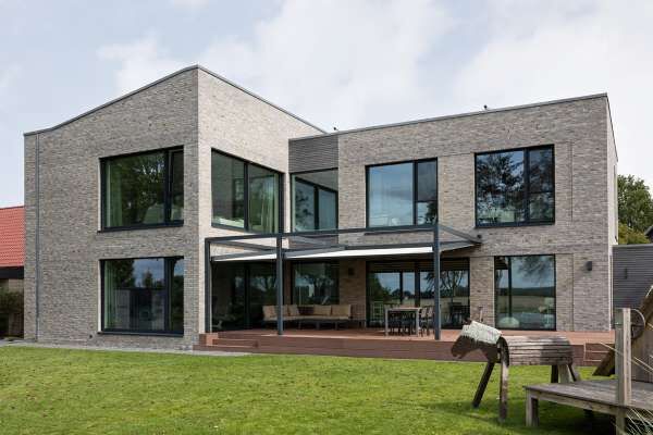 Bauhaus H1 mit Klinker 122-138-DNF grau bunt