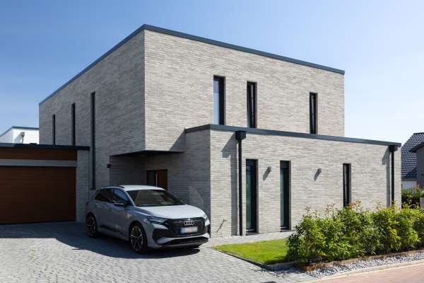 Bauhaus H16 mit Klinker 104-150-ModF weiß - grau