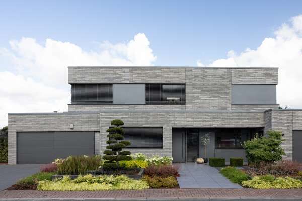 Bauhaus H5 mit Klinker 118-101-ModF grau nuanciert