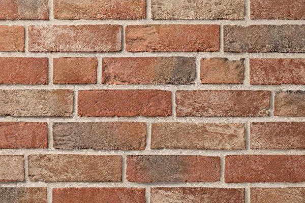 Handform-Klinker BK-110-103-NF (Normalformat-Klinkerstein (NF)) rot - bunt