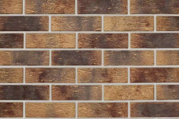 Strangpress-Riemchen BK-R-103-326 (Normalformat (NF)) rot, beige / sand nucaniert (Klinkerriemchen)