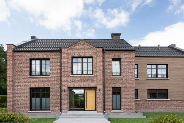 Stadtvilla H2 mit Klinker 128-108-ModF rot bunt
