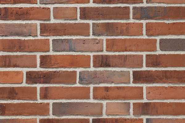 Wasserstrich-Klinker / Verblender BK-102-199-RF (Reichsformat-Klinkerstein (RF)) rot bunt