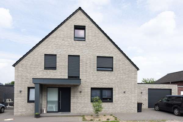 Einfamilienhaus H1 mit Klinker 104-150-ModF weiß - grau