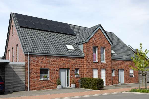 Doppelhaus H14 mit Klinker 101-117-NF rot - bunt 