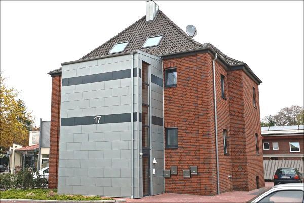 Mehrfamilienhaus H3 mit Klinker 117-117-NF rot - blau - bunt