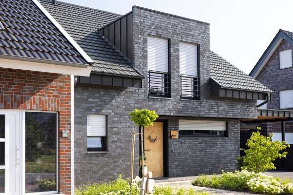 Einfamilienhaus H2 mit Klinker 101-119-NF grau - anthrazit