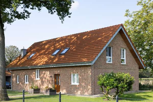 Einfamilienhaus H15 mit Klinker 107-106-WDF rot-braun