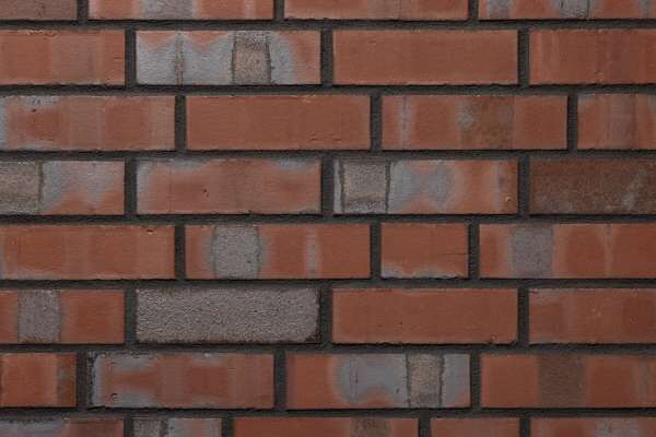 Strangpress-Riemchen BK-R-108-307-NF (Normalformat (NF)) rot kohle bunt (Klinkerriemchen)