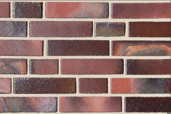 Strangpress-Klinker BK-111-134-NF (Normalformat-Klinkerstein (NF)) anthrazit rot
