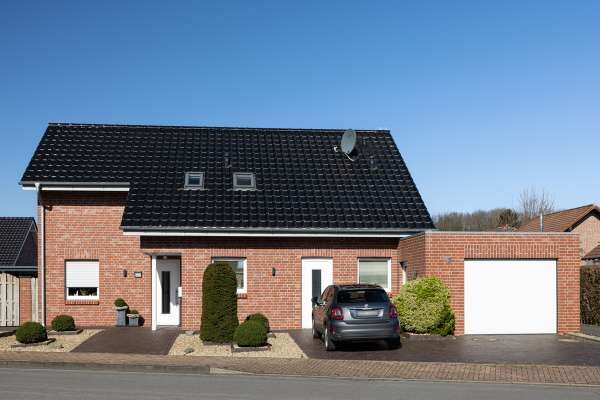 Doppelhaus H3 mit Klinker 102-101-NF Rot - Kohle