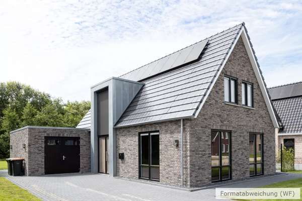 Einfamilienhaus H20 mit Klinker 103-112-WDF grau-bunt