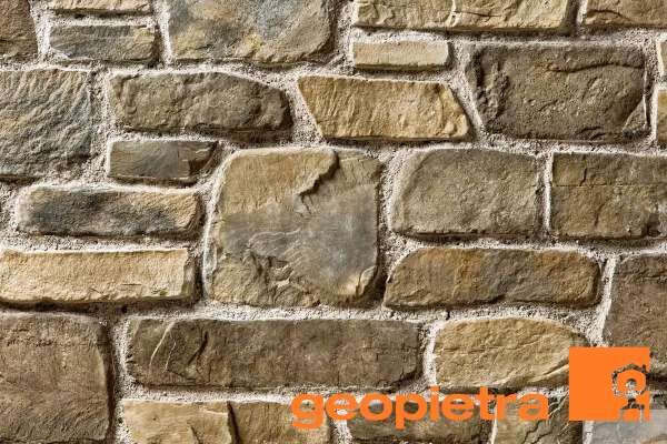 Naturstein-Optik Verblender 123-118-MT-ModF braun, beige - sand nuanciert