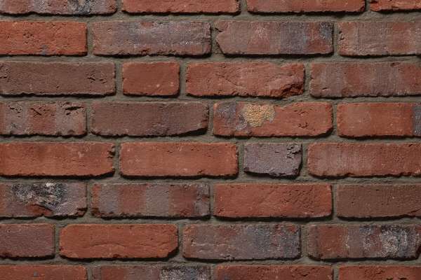 Wasserstrich-Klinker / Verblender BK-104-230-NF (Normalformat-Klinkerstein (NF)) rot kohle bunt