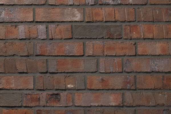 Wasserstrich-Klinker / Verblender BK-104-214-NF (Normalformat-Klinkerstein (NF)) rot kohle bunt