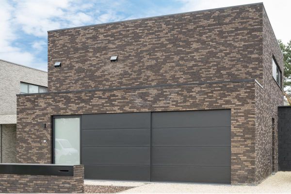 Einfamilienhaus mit Klinker 105-120-WDF beige - braun - bunt