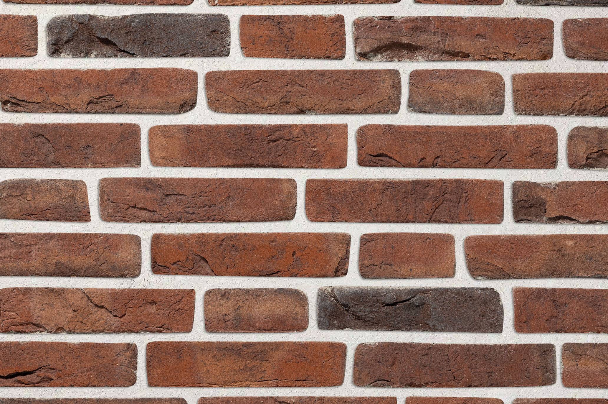 Klinkerstein mit heller Fuge
