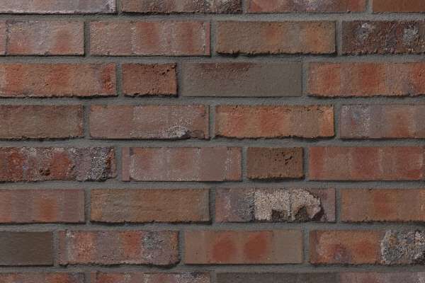 Strangpress-Klinker / Verblender BK-104-219-NF (Normalformat-Klinkerstein (NF)) rot kohle bunt