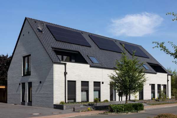 Mehrfamilienhaus H11 mit Klinker 118-109-ModF grau weiß nuanciert