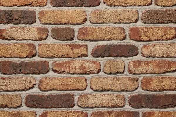 Handform-Klinker / Verblender BK-104-227-NF (Normalformat-Klinkerstein (NF)) rot bunt