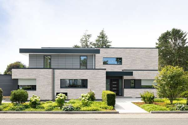 Bauhaus H3 mit Klinkerriemchen R-118-202-ModF hellgrau bunt