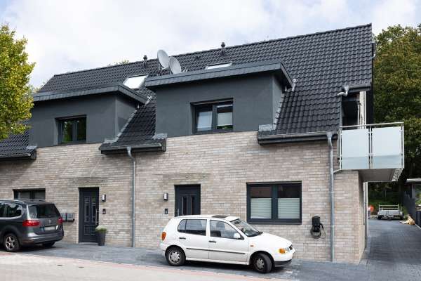 Doppelhaus H1 mit Klinker 101-190-NF grau beige bunt
