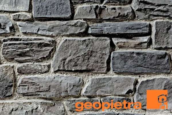 Naturstein-Optik Verblender 123-105-GP-ModF anthrazit, grau nuanciert