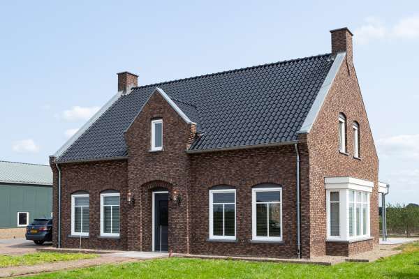 Einfamilienhaus H1 mit Klinker 103-180-WF braun - bunt