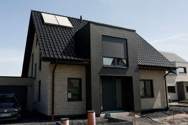 Einfamilienhaus H9 mit Klinker 104-150-ModF weiß - grau