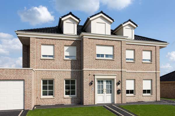 Einfamilienhaus H7 mit Klinker 113-108-WDF braun-rot