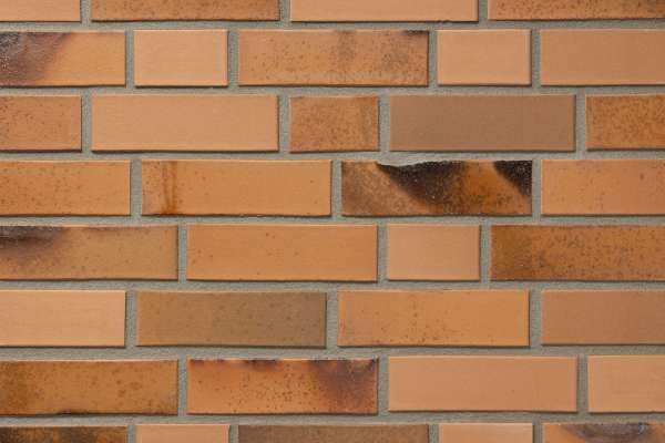 Strangpress-Klinker BK-101-132-NF (Normalformat-Klinkerstein (NF)) gelb - bunt - Kohle