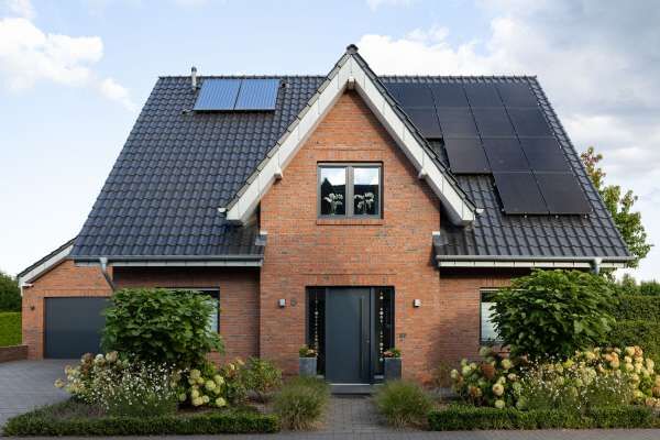 Einfamilienhaus H3 mit Klinker 101-168-DF rot - Kohle