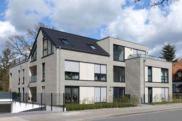 Mehrfamilienhaus H10 mit Klinker 104-150-ModF weiß - grau