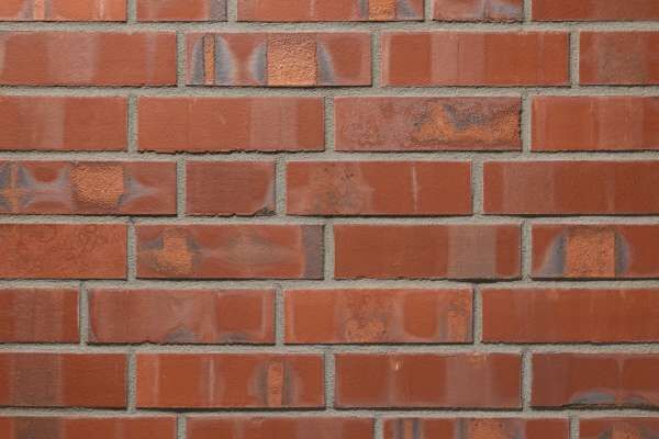 Strangpress-Riemchen BK-R-108-308-NF (Normalformat (NF)) rot bunt (Klinkerriemchen)