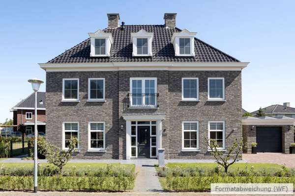 Stadtvilla H16 mit Klinker 103-112-WDF grau-bunt