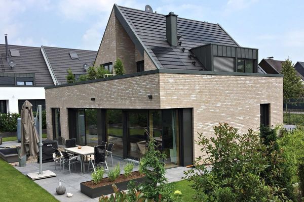 Einfamilienhaus H2 mit Klinker 101-145-ModF beige - grau