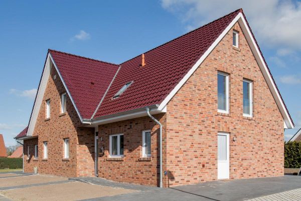 Einfamilienhaus H2 mit Klinker 106-109-NF rot - bunt
