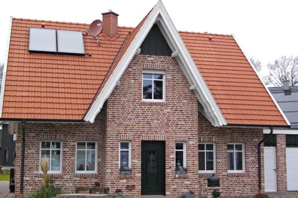 Landhaus H9 mit Klinker 105-123-WDF rot - beige - bunt