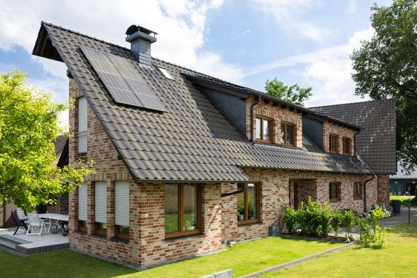 Einfamilienhaus H1 mit Klinker 101-123-NF beige - braun
