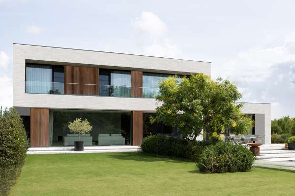 Bauhaus H4 mit Klinkerriemchen R-118-207-ModF weißgrau