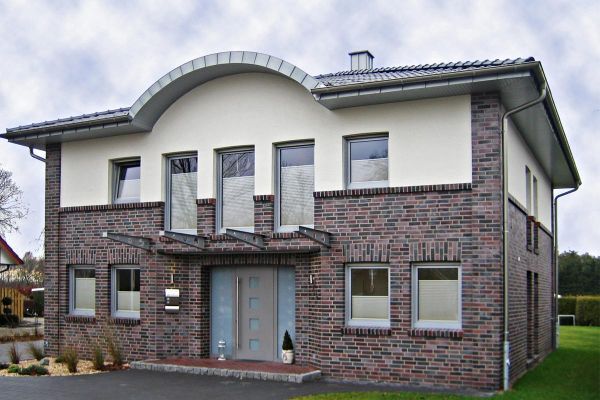 Stadtvilla H3 mit Klinker 108-112-NF rot-blau
