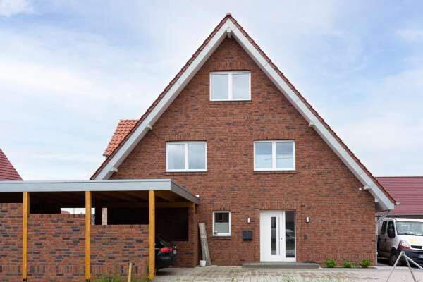 Einfamilienhaus H4 mit Klinker 103-103-WDF rot-baun-bunt