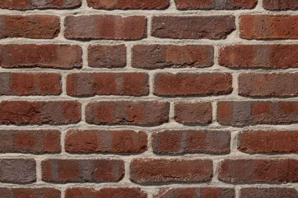 Wasserstrich-Klinker / Verblender BK-104-229-NF (Normalformat-Klinkerstein (NF)) rot bunt